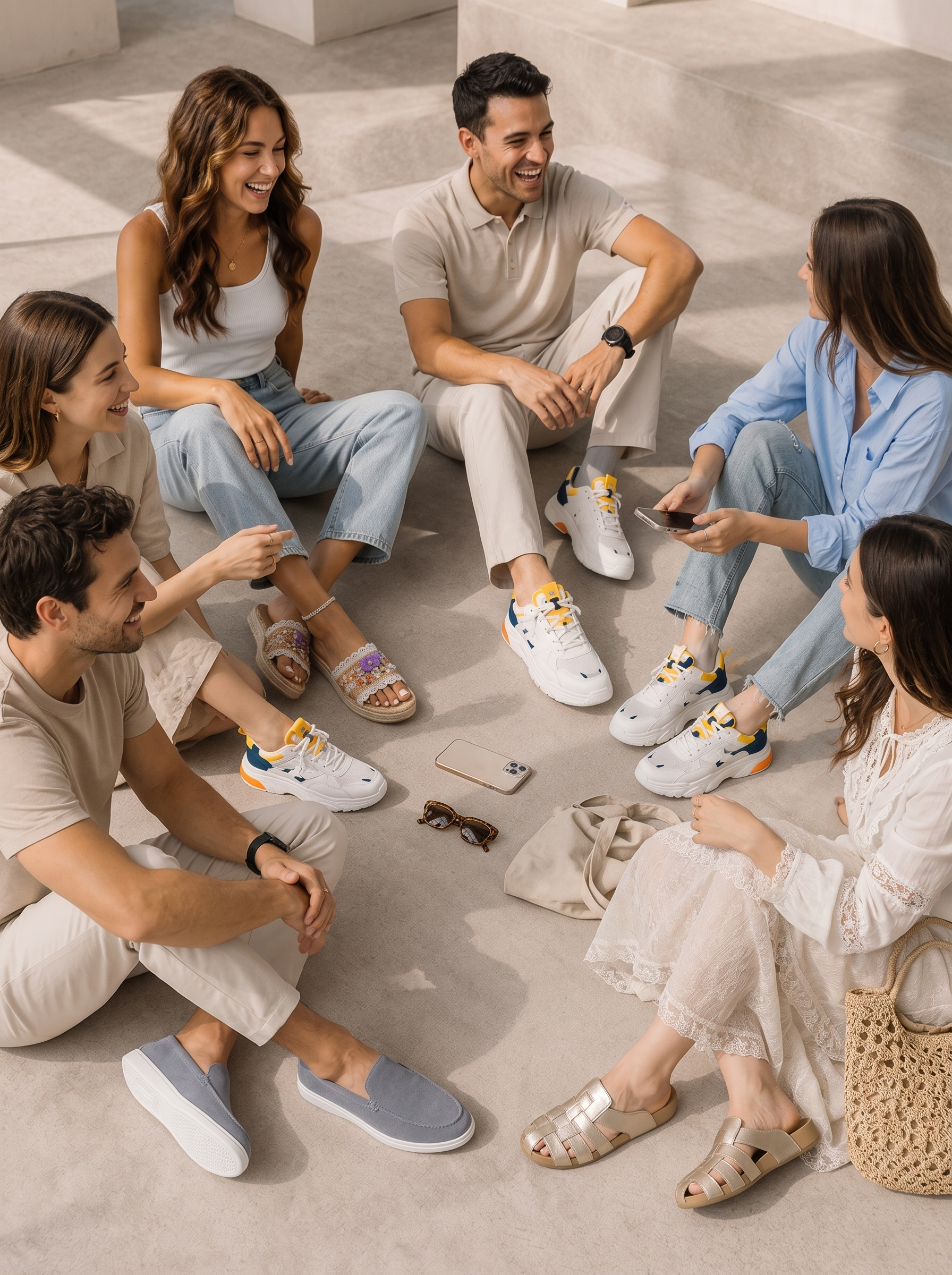 snekers and shoes