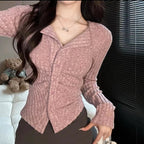 Women's Knit Cardigan, Casual Everyday Sweater, Elevated Knitwear & Work Weekend Layer