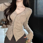 Women's Knit Cardigan, Casual Everyday Sweater, Elevated Knitwear & Work Weekend Layer