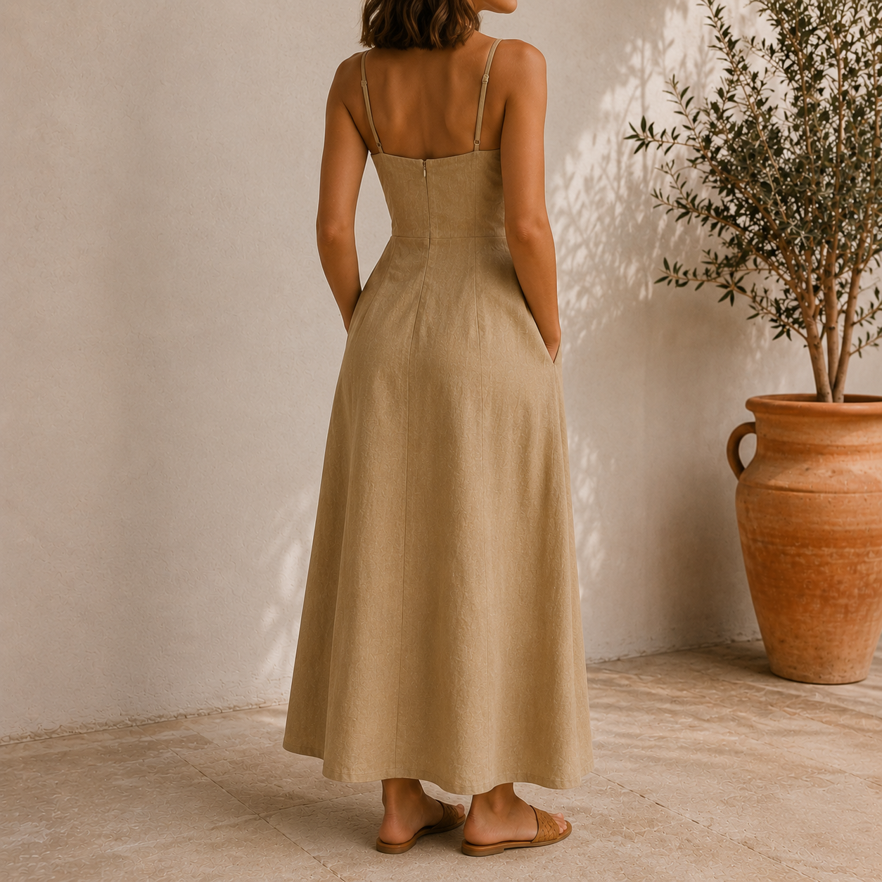 The Aura Slim Strap Dress