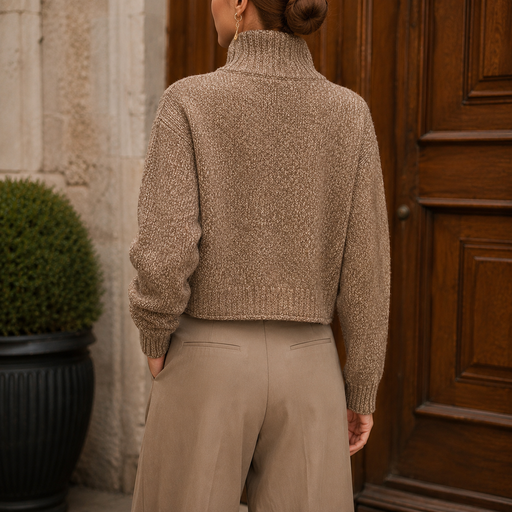 The Shalem High Neck Cardigan