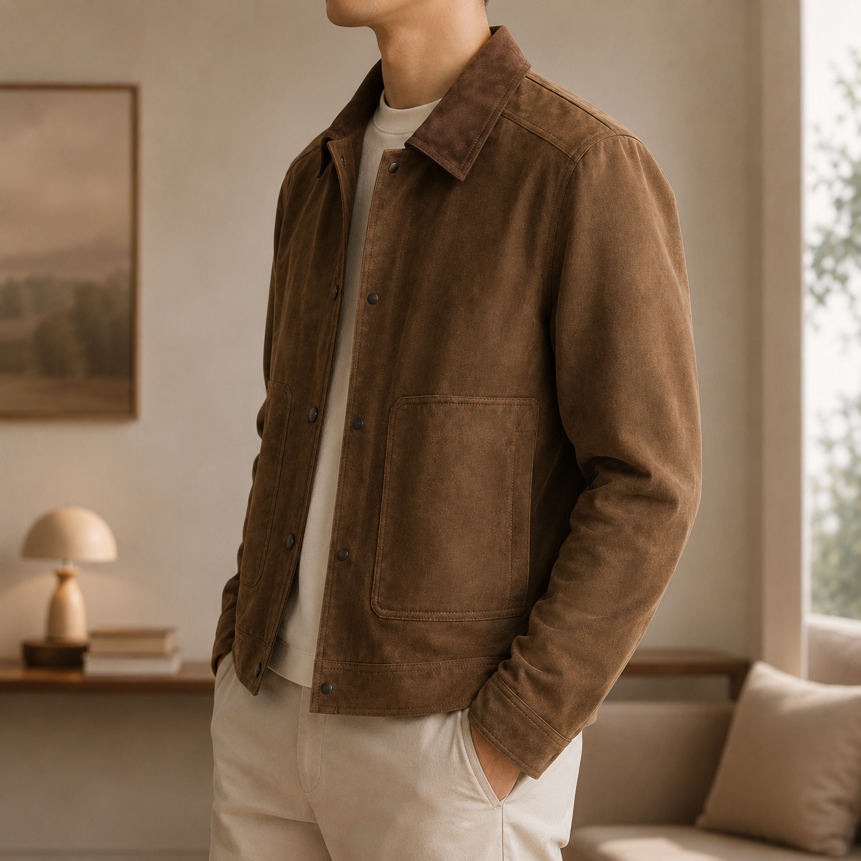 The Shalem Wool Lapel Jacket