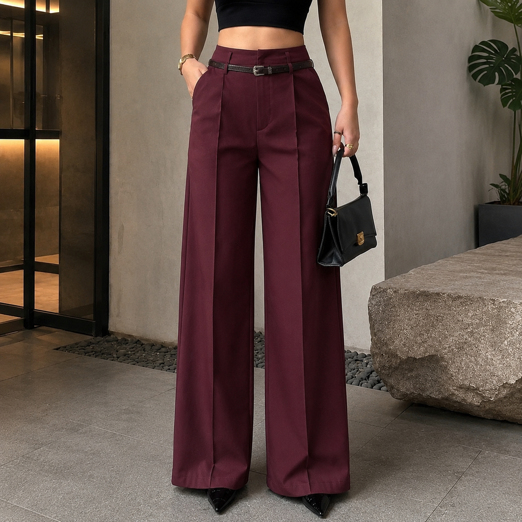 Women's Tailored Trousers, Elegant Casual Pants, Everyday Workwear