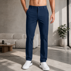 Men's Stretch Chino Pants – Comfortable Flexible Trousers, Relaxed Fit Everyday Pants for Work, Travel & Casual Wear