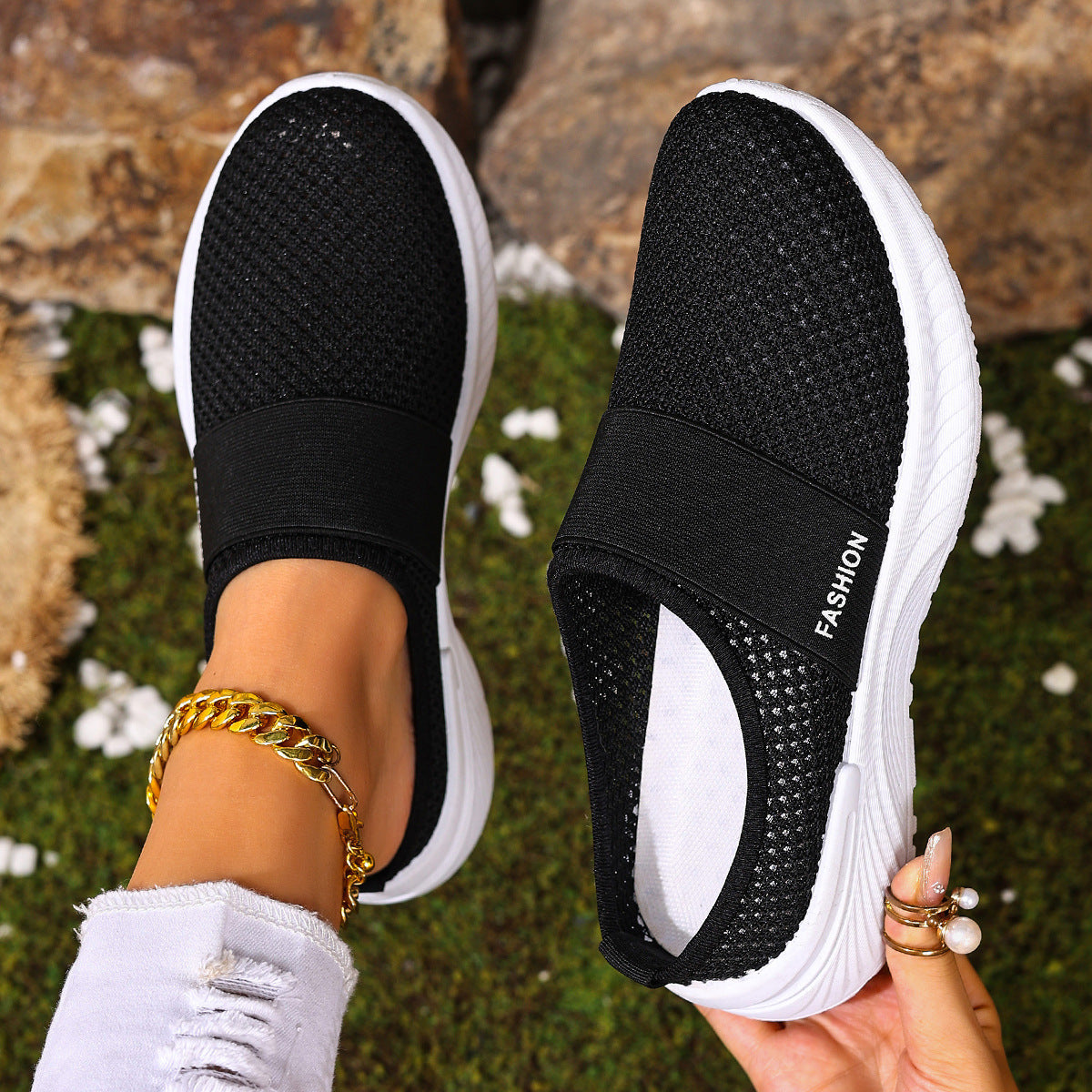 The Haven Knit Flat Slip Shoes