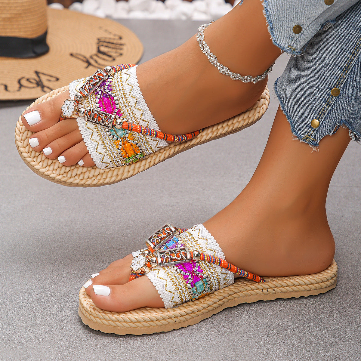 The Solstice Bloom Wedge Sandals
